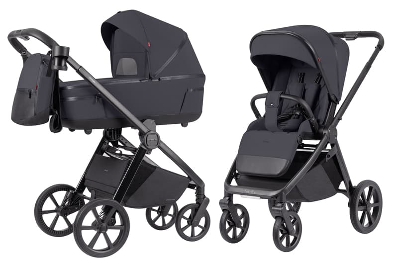 Коляска універсальна CRL-6540/1 Omega 2in1 Meteor Grey+adapters CARRELLO