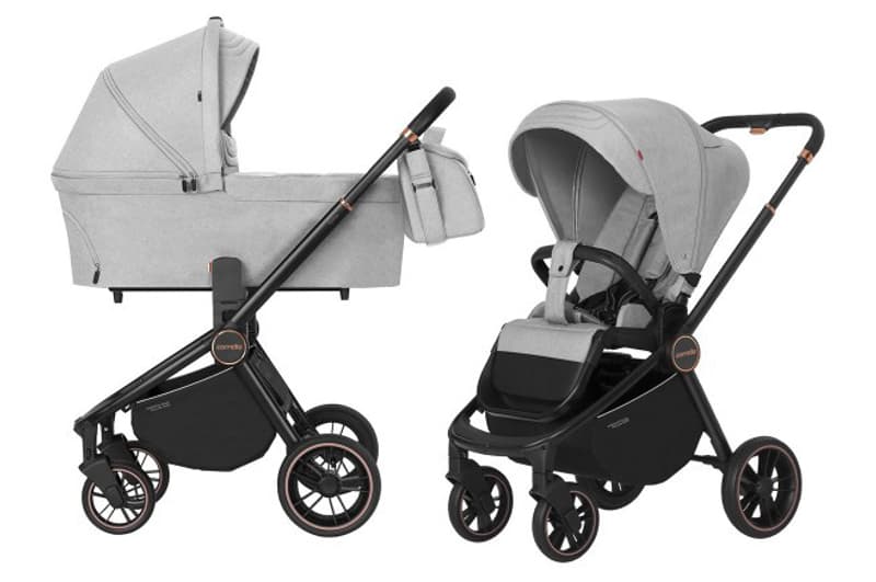 Коляска універсальна CARRELLO Epica CRL-8510/1 (2in1) Silver Grey +дощовик
