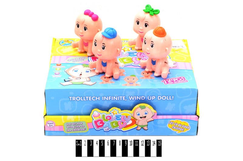 Іграшка заводна 240 "Пупс" в дисплеї 12 шт. р.27,5x9,5x21,5 см YG Toys