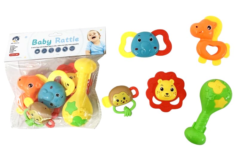 Набір брязкалець A799A 5 шт. в кульку р.23x21x5 см YG Toys