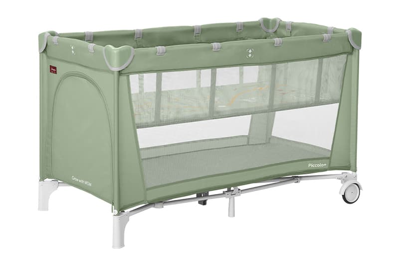 Манеж CARRELLO Piccolo+ CRL-11501/2 Mint Green з двома рівнями дна