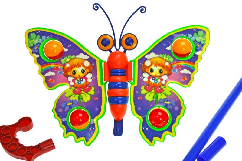 Каталка PLAY SMART 1200 (305) метелик на палці 2кол.кул.27*21