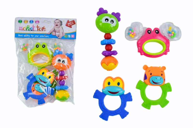 Набір брязкалець, в кульку 4шт, 8365A-13 р.26x19см YG TOYS