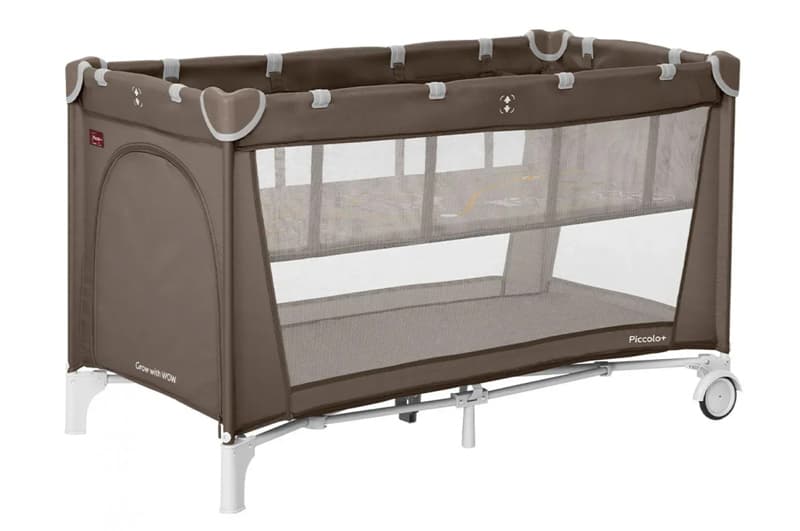 Манеж CRL-18103 "Porta" Chocolate Brown з подвійним дном CARRELLO