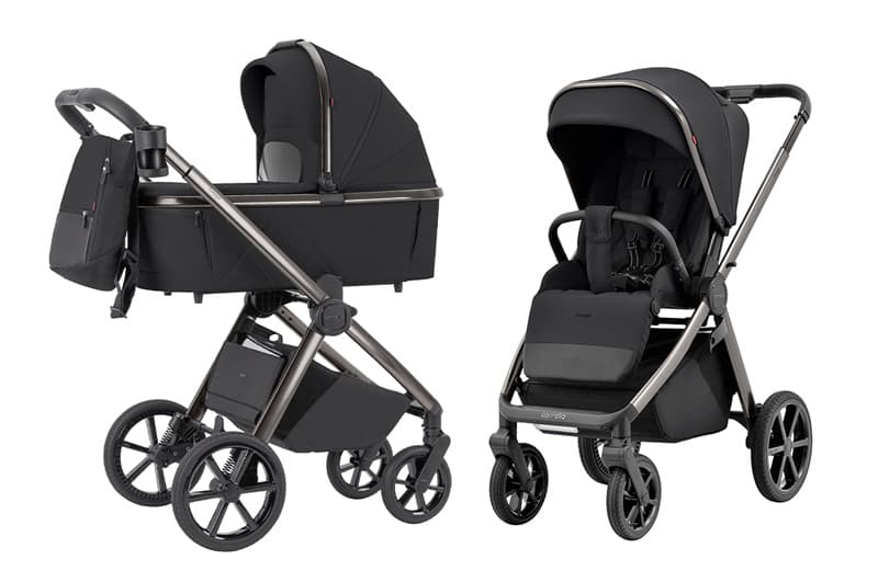 Коляска універсальна CRL-6530/1 "Omega"  2in1 Absolute Black CARRELLO