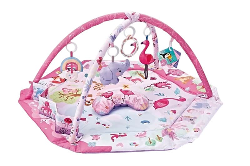 Килимок з брязкальцями BB046 фламінго, в коробці 43x16x34 см