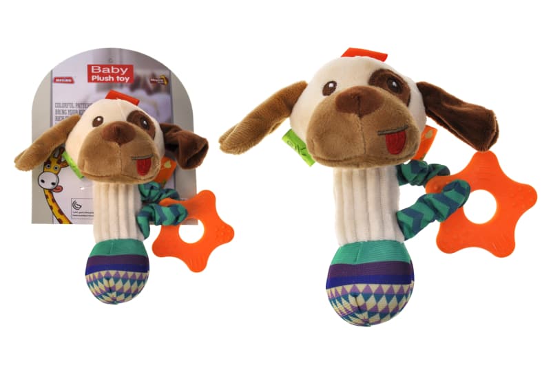 Брязкальце 033-26 "Собака" м'яке, на планшеті YG Toys