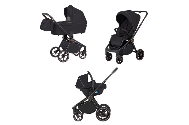 Коляска універсальна CRL-8511/1 "Epica" 3in1 Space Black CARRELLO