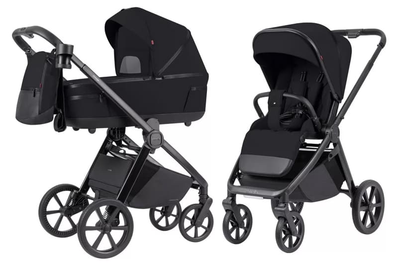 Коляска універсальна CRL-6540/1 "Omega" 2in1 Cosmo Black CARRELLO
