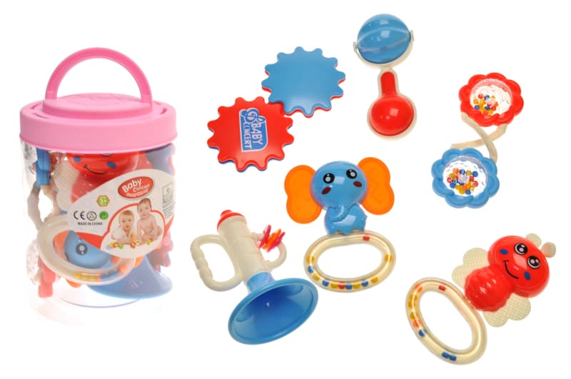 Набір брязкалець D238 в колбі 6 шт р.16x11,5x11,5 см YG Toys