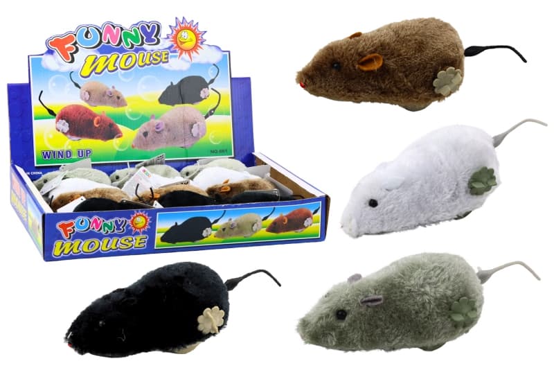 Іграшка заводна 601 "Мишка" в дисплеї 12 шт. р.40x27x6,5 см YG Toys