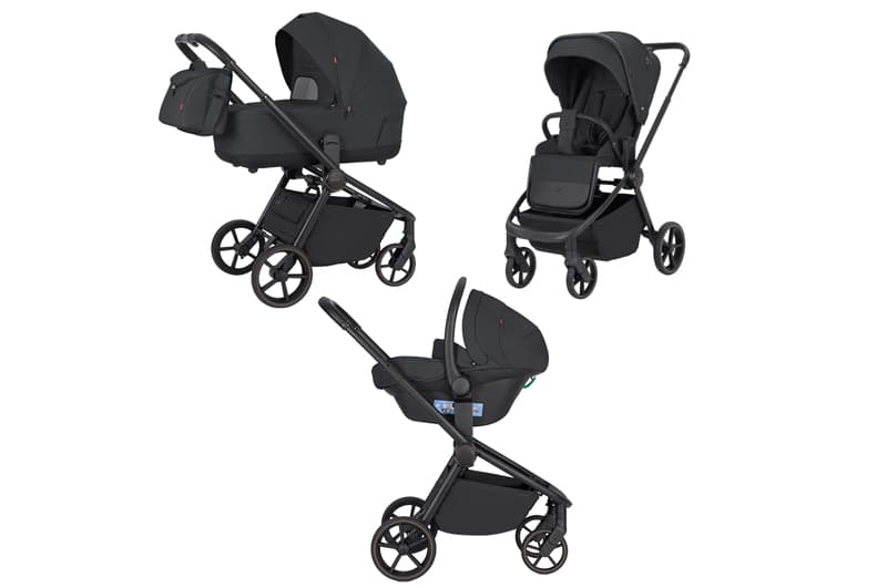 Коляска універсальна CRL-8511 "Epica" 3in1 Space Black CARRELLO
