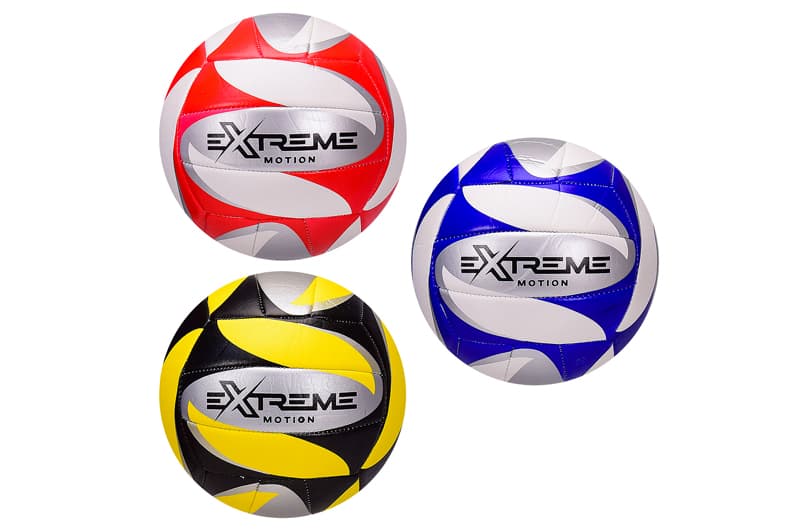 М'яч волейбольний Extreme Motion VB2121 PU, 280 грам, MIX 3 кольори, сітка+голка