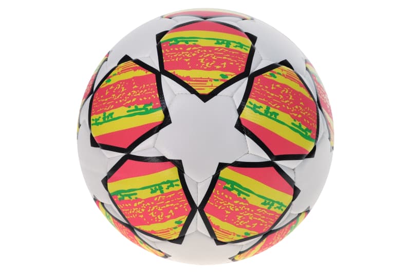 М'яч футбольний 62/5259-2 "UCL" біла зірка з червоно-жовтим 5"