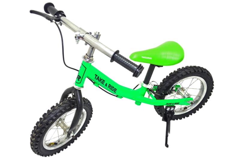 Велобіг Take&Ride RB-40 Pro з тормозами і лапкою салатово-чорний