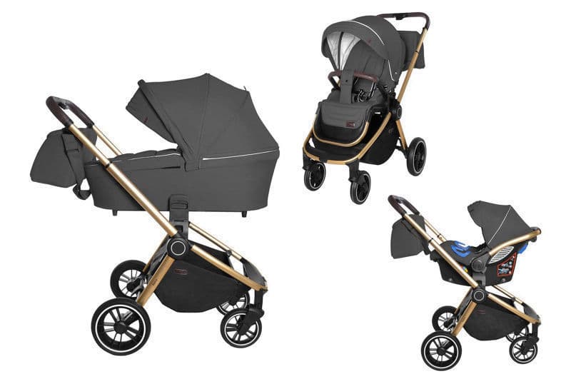 Коляска універсальна Epica CRL-8511 (3in1) Iron Grey