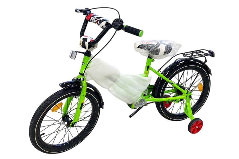 OUTLET Велосипед дитячий 2-х колісний "18'' 211805Like2bike Sky, салатовий, рама сталь, з дзвінком, ручні гальма