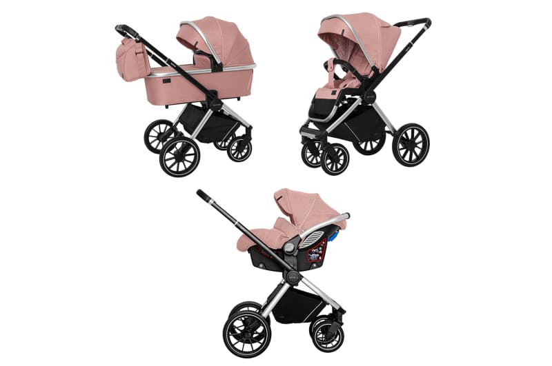 Коляска універсальна CARRELLO Optima CRL-6504 (3in1) Hot Pink