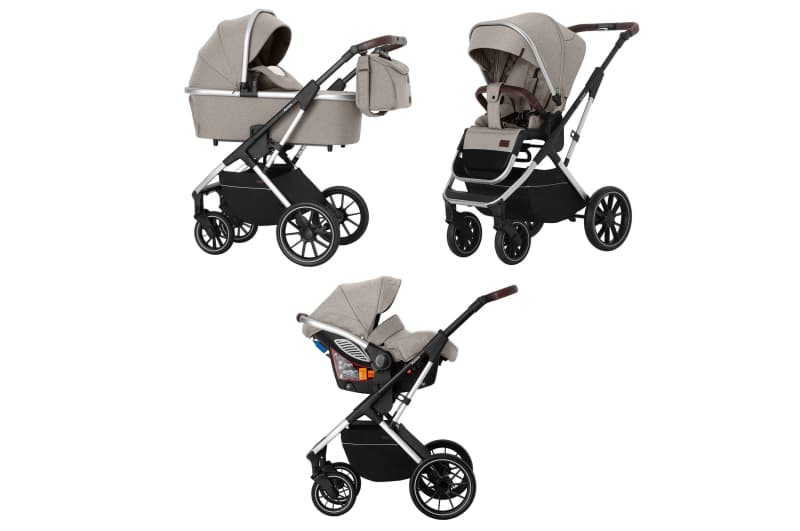 Коляска універсальна CARRELLO Aurora CRL-6502/2 (3in1) Almond Beige