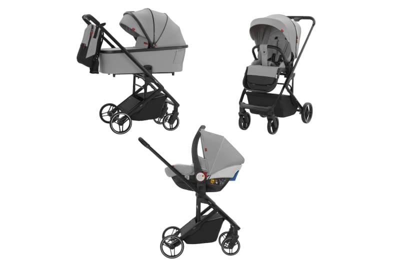 Коляска універсальна CARRELLO Alfa CRL-6508 (3in1) Cloud Grey