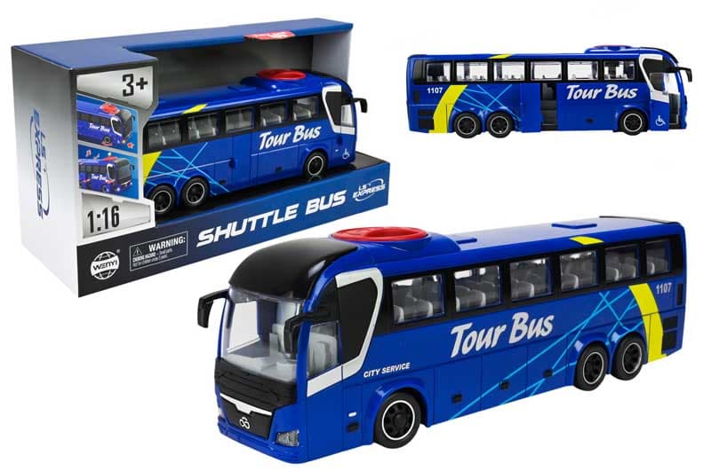 Автобус інерційний WY1107A батарейка, світло, звук, у коробці р.32x11.5x18.5 см