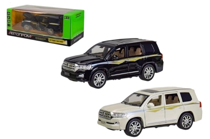 Машина металева 10002 5" Toyota Land Cruiser Prado, відкриваються двері, у коробці 16,5x7x8 см АВТОПРОМ