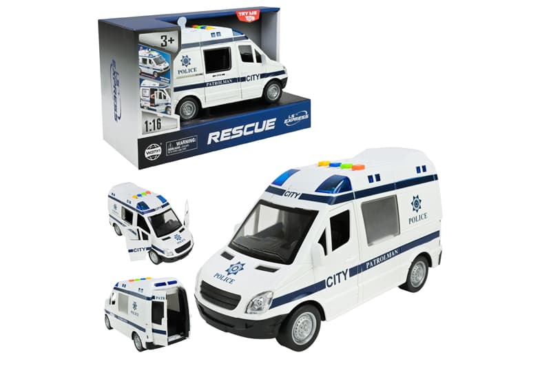 Машина на батарейки WY590F "Поліція" світло, звук, у коробці 27x11,5x16,5 см