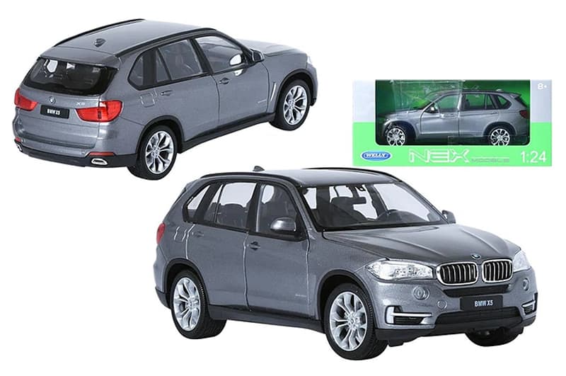 Машина металева 24052W "WELLY"1:24 BMW X5, 2 кольори, відкриваються двері і капот, в коробці 23*11*10 см