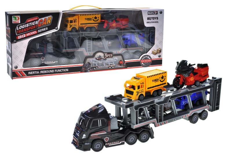 Автовоз BQ700-37 з машинками інерційний в коробці YG Toys