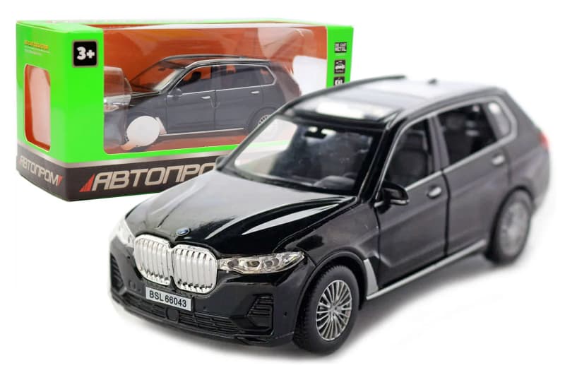 Машина металева 6612 "Автопром" 1:32, 4 кольори, на батар.: світло і звук, відкриваються двері, в кор. 20,5 * 9 * 10см