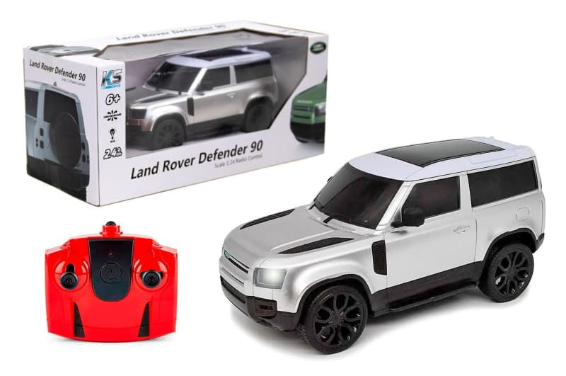 Автомобіль на р/к - 124GDES LAND ROVER NEW DEFENDER (1:24, 2.4Ghz, сріблястий) KS DRIVE