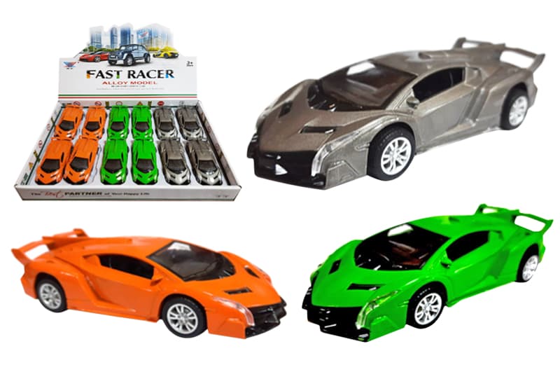 Машина "Lamborghini" металева, інерційна, в блоці 12шт K137A14 р.12*4,5*3см