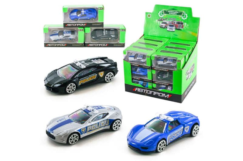 Машина металева 7520P "АВТОПРОМ",1:64 24 шт в коробці 21,5*17*16,5 см