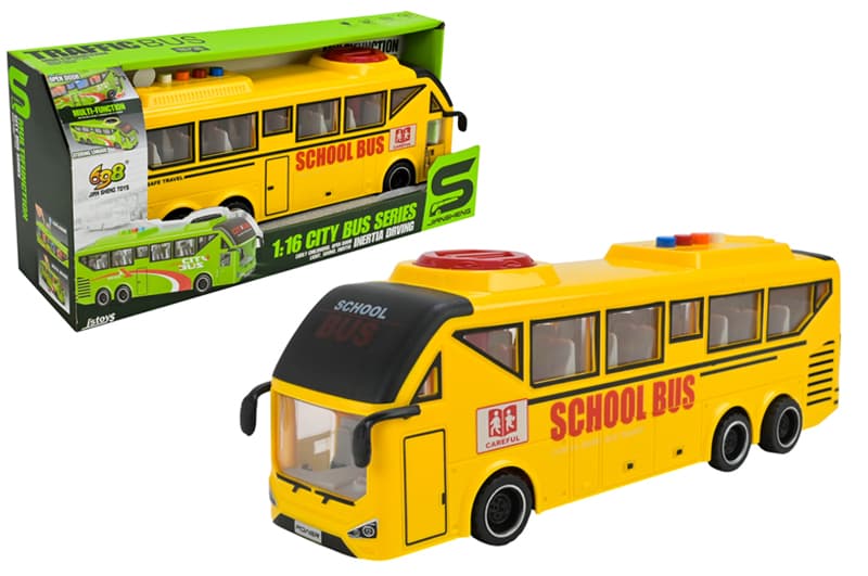 Автобус JS162D 1:16, на батарейки, свiтло, звук, у коробці 29x13x8 см