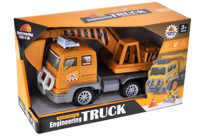 Машина з краном 998A-11 інерційна в коробці р.28,5x11,5x17 см YG Toys