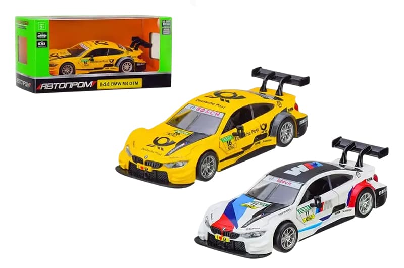Машина металева 4367 "Автопром", 1:43 BMW M4 DTM, відкриваються двері, коробка 14,5*6,5*7 см