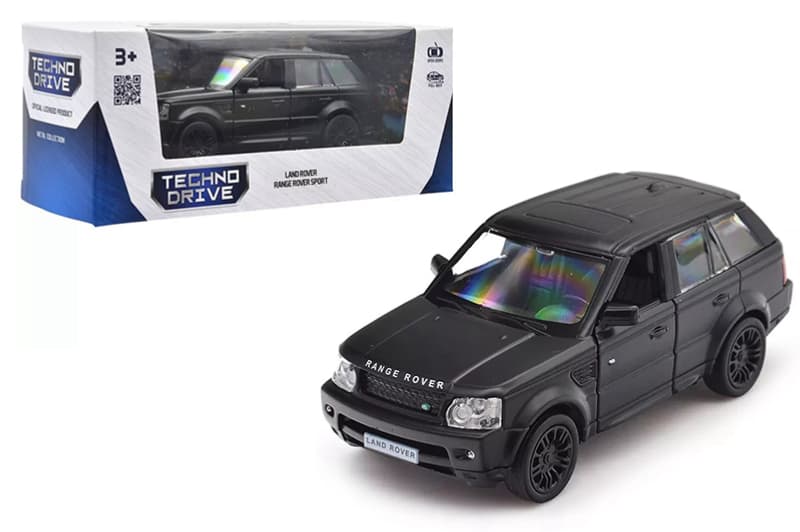 Машина 250342U "LAND ROVER RANGE ROVER SPORT" чорна TECHNODRIVE