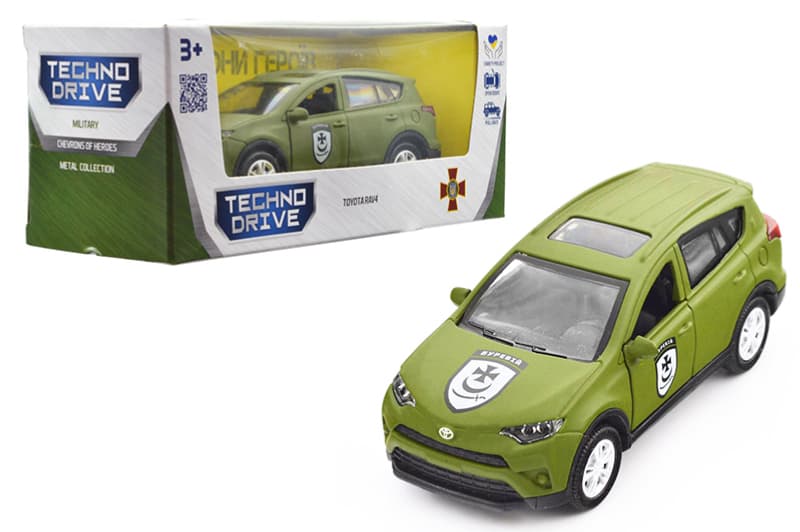 Машина KM6198 "TOYOTA RAV4 Шеврони Героїв БУРЕВІЙ" TECHNODRIVE