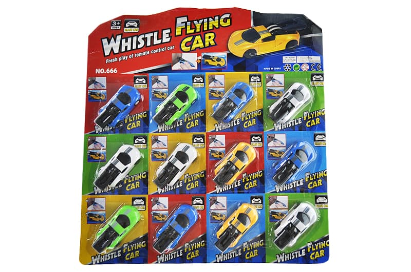 Набір машинок "Flying Whistle Car" на блістері 12 шт (ціна за блістер) TP013