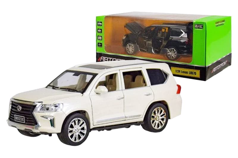 Машина металева 7691 "АВТОПРОМ"1:24 Lexus LX570, 2 кольори, на батар.: світло і звук, двері відкрив