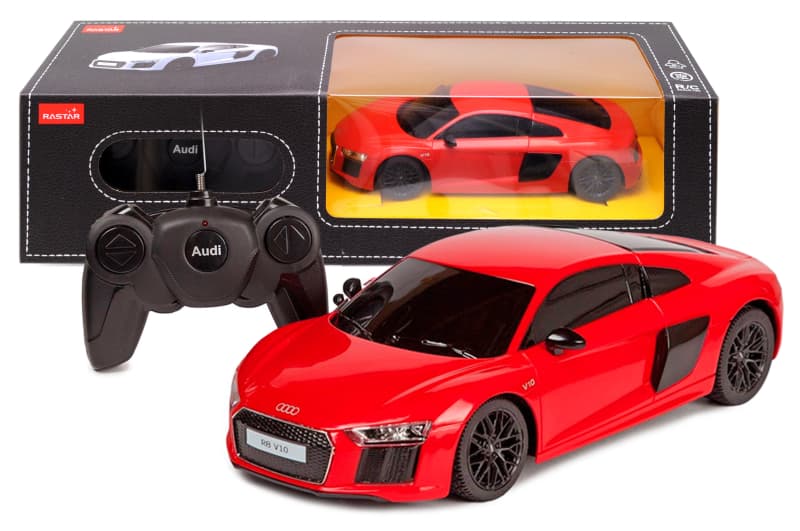 Машина "Audi R8" на радіокеруванні, в коробці 72300 р.38.5*12*10см.