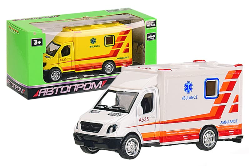 Машина металева 7403 "АВТОПРОМ" 1:50, 2 кольори, в коробці р.14,5х6х7 см