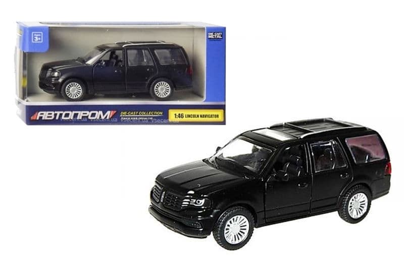 Машина металева 7626/ 4309 АВТОПРОМ 1:46 Lincoln Navigator, 3 кольори, відкрив. двері, в коробці 14,5*6,5*7 см