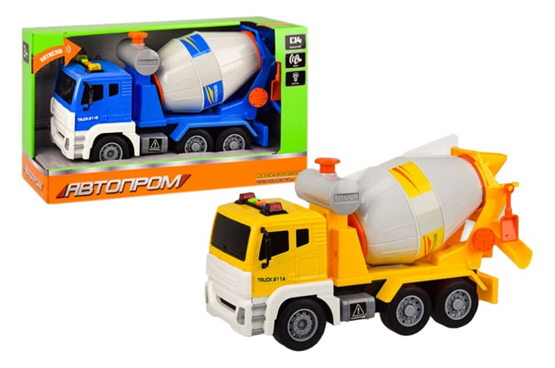 Машина АВТОПРОМ арт. 7930AB (18шт) батар.,1:14,міські служби,2 кольори,світло,звук, короб. 35*13,5*20,5см