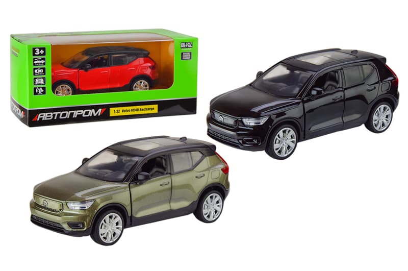 Машина металева "Автопром" 68411 1:32 Volvo XC40, на батарейках, світло, звук, відкриваються двері, в коробці . 18*9*8 см