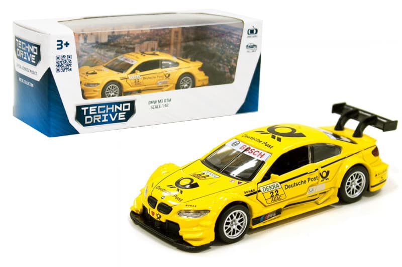 Машина 250257 "BMW M3 DTM" жовта TECHNODRIVE