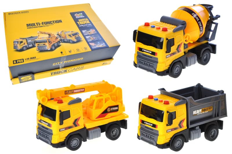 Вантажівка інерційна, озвучена, зі світлом, в коробці JS201 р.41*29*12,5см
