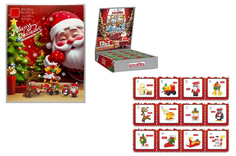 Конструктор 1010B адвент-календар "Merry Christmas" у коробці 26x20x5,5 см