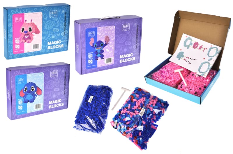Конструктор 8001/8002/8060 Стіч Stitch піксель, 4400/4480 деталей, 3 види
