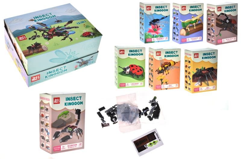 Конструктор 88044 "Комахи" в дисплеї 12 шт. р.11x7,5x4 см YG Toys